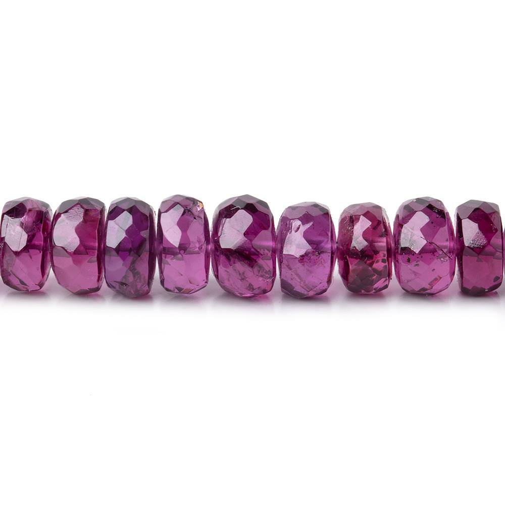 5-7mm Rhodolite Garnet Faceted Rondelle Beads 18 inch 128 pieces AAA (ONLINE ORDER ONLY)