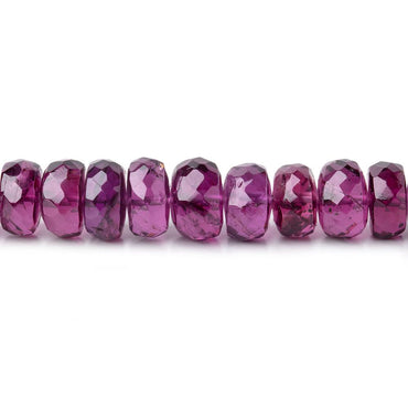 5-7mm Rhodolite Garnet Faceted Rondelle Beads 18 inch 128 pieces AAA (ONLINE ORDER ONLY)