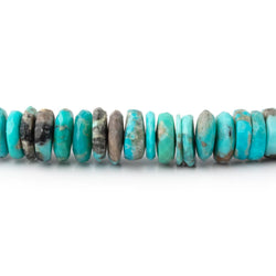 5-7mm Sleeping Beauty Turquoise Faceted Heishi Beads 16 inch 205 pieces AA (ONLINE ORDER ONLY)