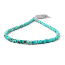 5-7mm Sleeping Beauty Turquoise Faceted Heishi Beads 16 inch 205 pieces AA (ONLINE ORDER ONLY)