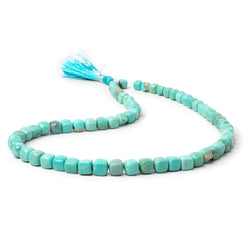 5-7mm Sleeping Beauty Turquoise Plain Cubes 16 inch 65 Beads AAA (ONLINE ORDER ONLY)
