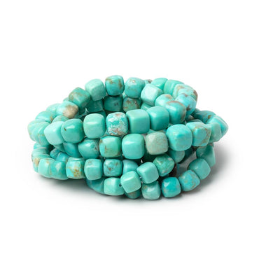 5-7mm Sleeping Beauty Turquoise Plain Cubes 16 inch 65 Beads AAA (ONLINE ORDER ONLY)
