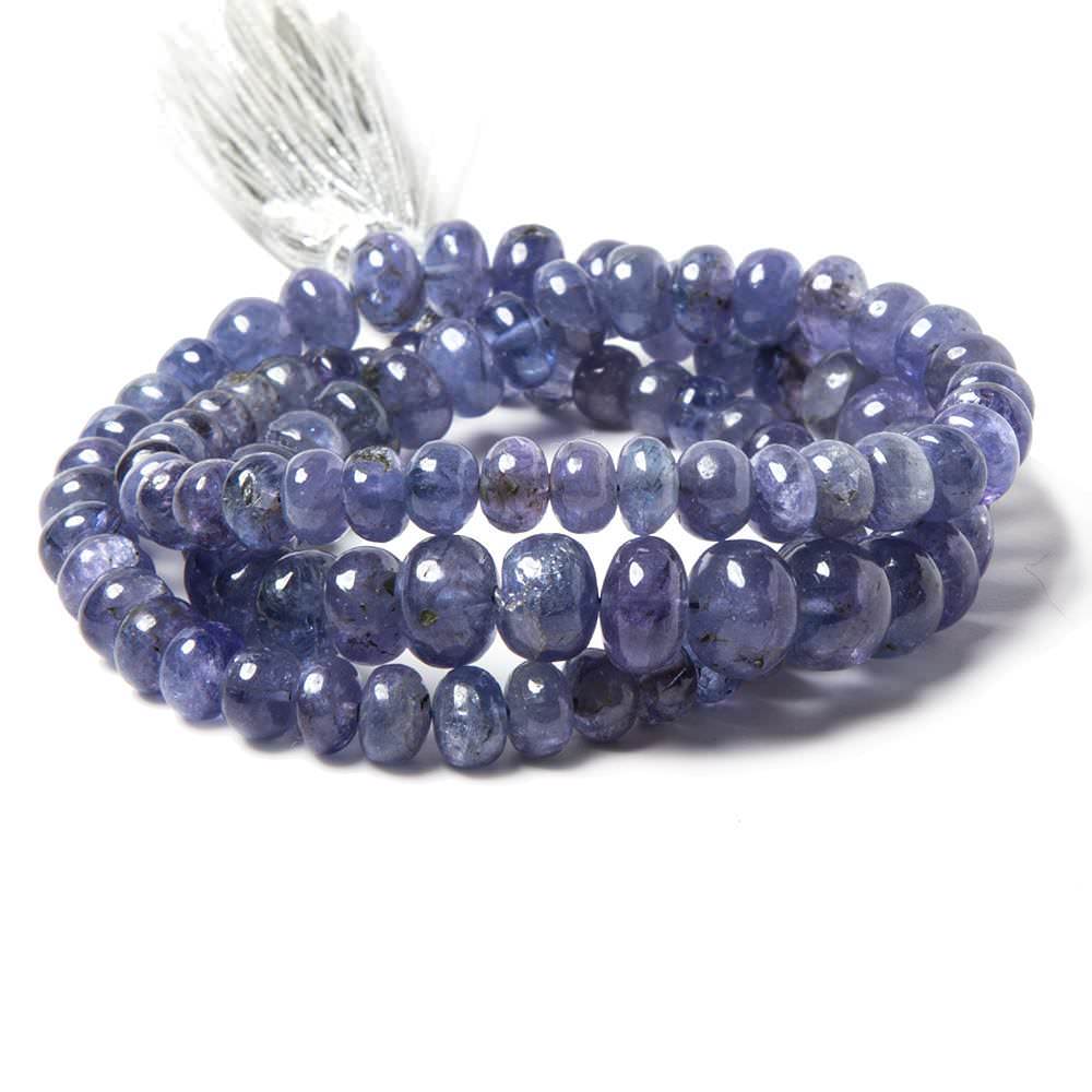 5-7mm Tanzanite Beads Plain Rondelle, A Grade 16 inch 115 pieces (ONLINE ORDER ONLY)