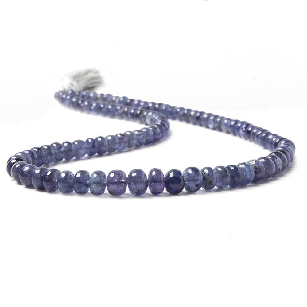 5-7mm Tanzanite Beads Plain Rondelle, A Grade 16 inch 115 pieces (ONLINE ORDER ONLY)