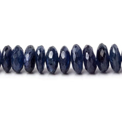 5-8.5mm Blue Sapphire German Faceted Rondelles 16 inch 136 pieces (ONLINE ORDER ONLY)