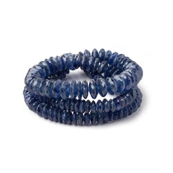 5-8.5mm Blue Sapphire German Faceted Rondelles 16 inch 162 Beads (ONLINE ORDER ONLY)