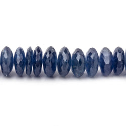 5-8.5mm Blue Sapphire German Faceted Rondelles 16 inch 162 Beads (ONLINE ORDER ONLY)