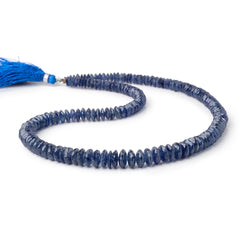 5-8.5mm Blue Sapphire German Faceted Rondelles 16 inch 162 Beads (ONLINE ORDER ONLY)