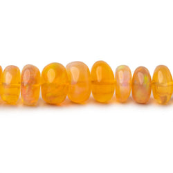 5-8.5mm Ethiopian Opal Plain Rondelle Beads 16 inch 136 pieces AAA Grade (ONLINE ORDER ONLY)