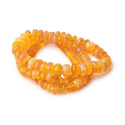 5-8.5mm Ethiopian Opal Plain Rondelle Beads 16 inch 136 pieces AAA Grade (ONLINE ORDER ONLY)