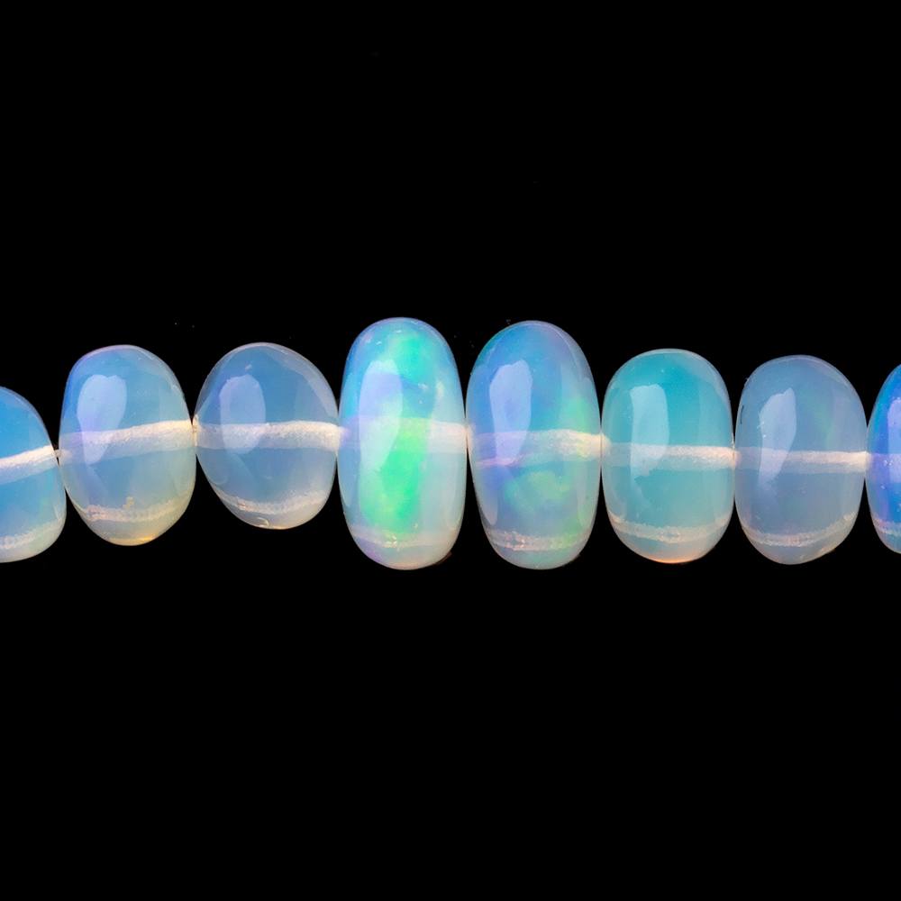 5-8.5mm Pale Ethiopian Opal Plain Rondelle beads 16 inch 110 pieces AA (ONLINE ORDER ONLY)