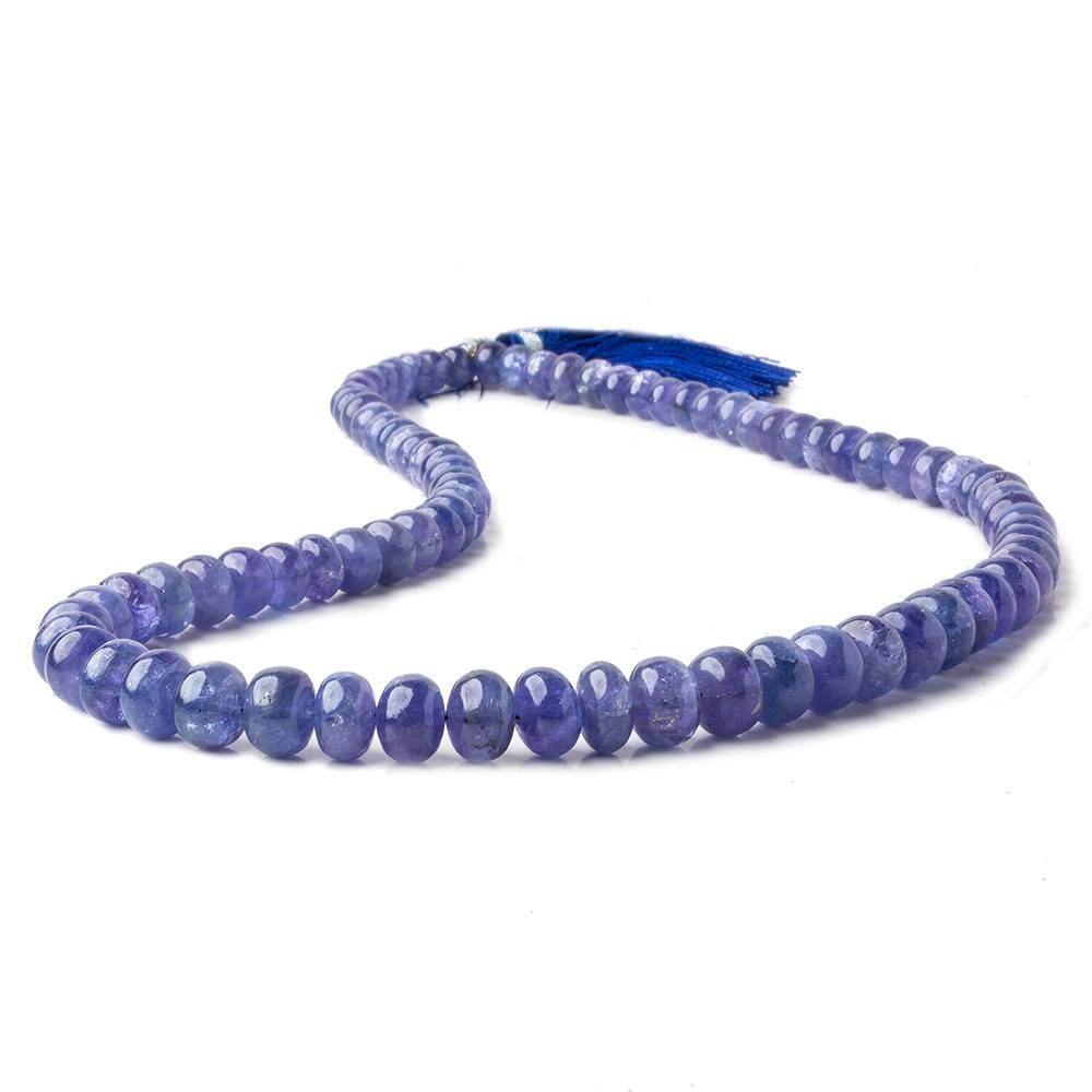 5-8.5mm Tanzanite Plain Rondelle Beads A Grade 16 inch 84 pieces (ONLINE ORDER ONLY)