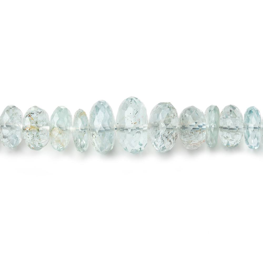 5-8mm Aquamarine Beads Faceted Rondelle 9 inch 70 pieces (ONLINE ORDER ONLY)