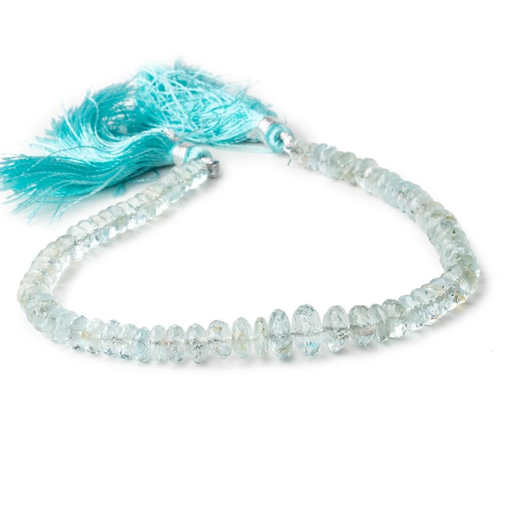 5-8mm Aquamarine Beads Faceted Rondelle 9 inch 70 pieces (ONLINE ORDER ONLY)