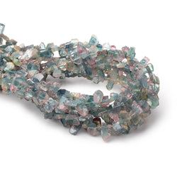 5-8mm Bi-Color Indicolite Tourmaline Slice Beads 7.75 inch 52 pieces (ONLINE ORDER ONLY)