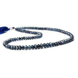 5-8mm Blue Sapphire Faceted Rondelle Beads 18 inch 130 pieces A (ONLINE ORDER ONLY)