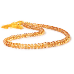 5-8mm Citrine Faceted Rondelle Beads 16 inch 108 pieces (ONLINE ORDER ONLY)