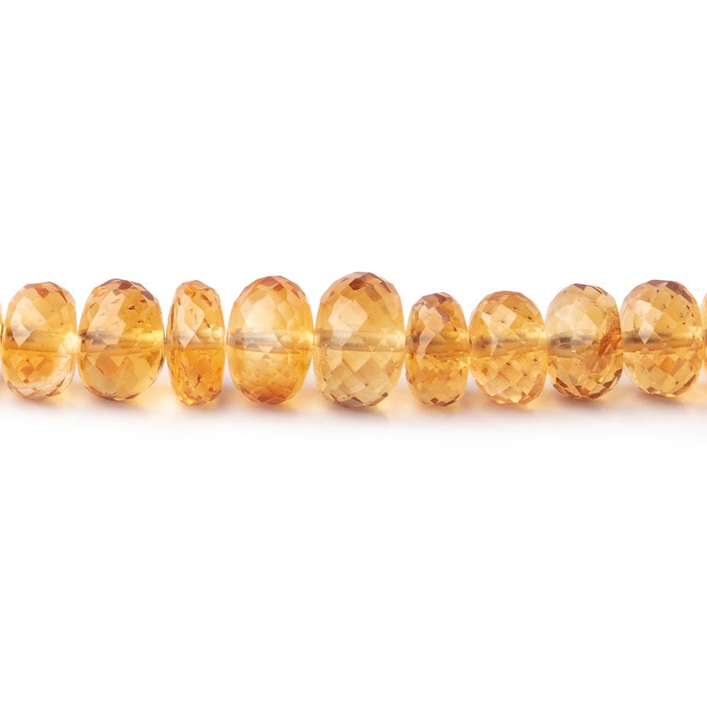5-8mm Citrine Faceted Rondelle Beads 16 inch 108 pieces (ONLINE ORDER ONLY)