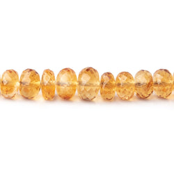 5-8mm Citrine Faceted Rondelle Beads 16 inch 108 pieces (ONLINE ORDER ONLY)