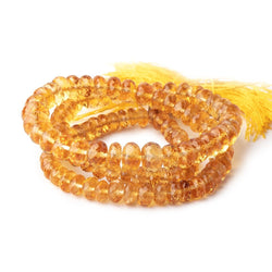 5-8mm Citrine Faceted Rondelle Beads 16 inch 108 pieces (ONLINE ORDER ONLY)
