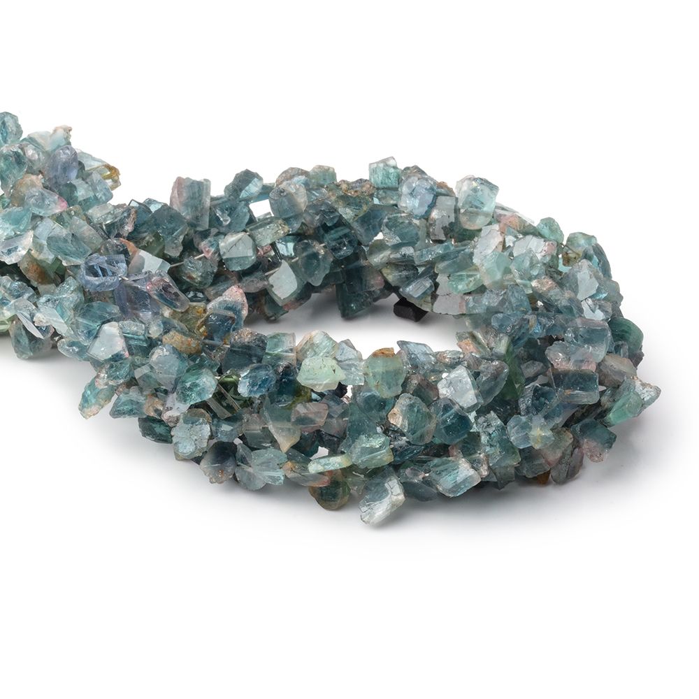 5-8mm Indicolite Tourmaline Slice Beads 7.75 inch 48 pieces (ONLINE ORDER ONLY)