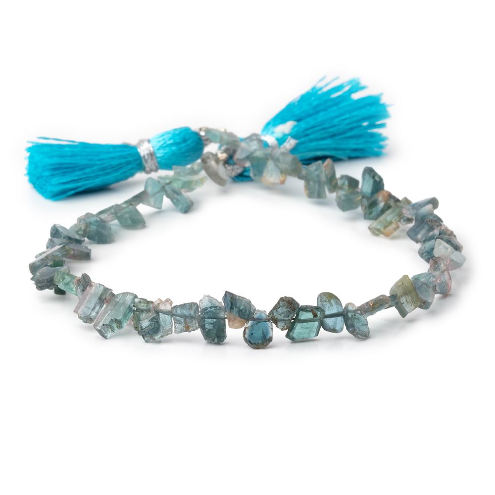 5-8mm Indicolite Tourmaline Slice Beads 7.75 inch 48 pieces (ONLINE ORDER ONLY)