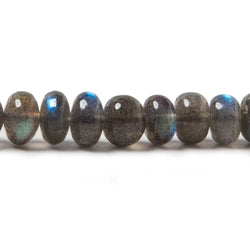5-8mm Labradorite Plain Rondelle Beads 15 inch 86 pieces (ONLINE ORDER ONLY)