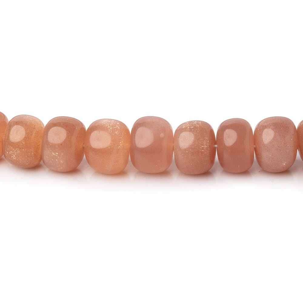 5-8mm Peach Moonstone Plain Rondelle Beads 16 inch 86 pieces (ONLINE ORDER ONLY)