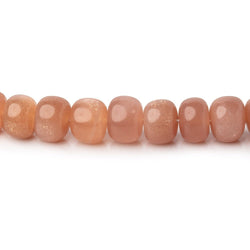 5-8mm Peach Moonstone Plain Rondelle Beads 16 inch 86 pieces (ONLINE ORDER ONLY)