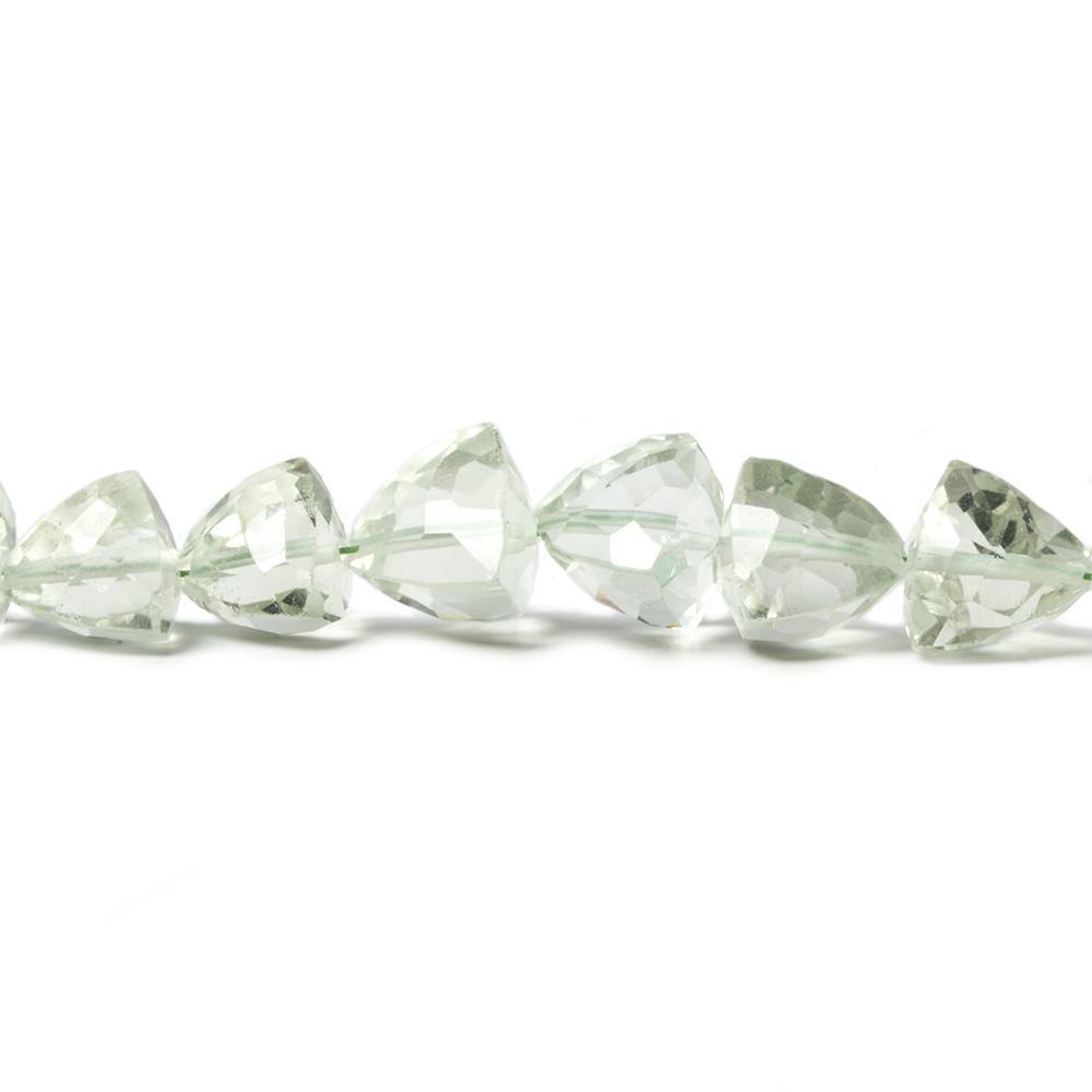 5-8mm Prasiolite Faceted Trillion Beads 16 inch 62 pieces (ONLINE ORDER ONLY)