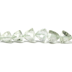 5-8mm Prasiolite Faceted Trillion Beads 16 inch 62 pieces (ONLINE ORDER ONLY)