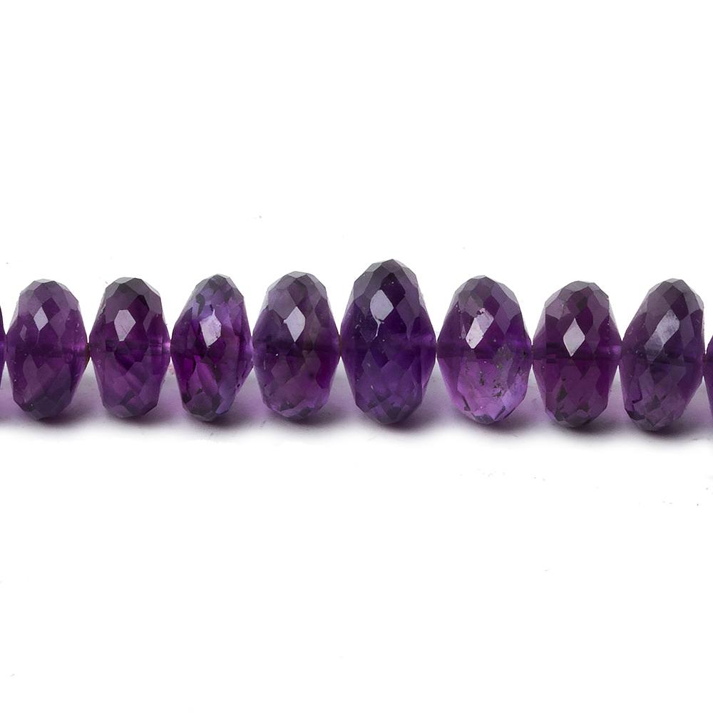 5-9mm Amethyst faceted rondelle beads 16 inch 112 pieces AA (ONLINE ORDER ONLY)