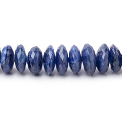 5-9mm Blue Sapphire German Faceted Rondelles 16 inch 133 Beads (ONLINE ORDER ONLY)