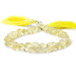 5-9mm Lemon Quartz Faceted Candy Kiss Beads 7.5 inch 60 pieces (ONLINE ORDER ONLY)