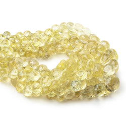 5-9mm Lemon Quartz Faceted Candy Kiss Beads 7.5 inch 60 pieces (ONLINE ORDER ONLY)