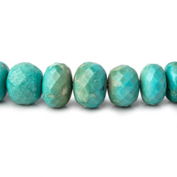 5-9mm Mongolian Turquoise faceted rondelle beads 18 inch 90 pieces AA (ONLINE ORDER ONLY)