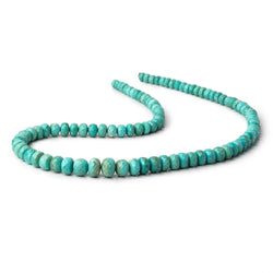 5-9mm Mongolian Turquoise faceted rondelle beads 18 inch 90 pieces AA (ONLINE ORDER ONLY)