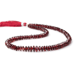 5-9mm Mozambique Garnet German Faceted Rondelle Beads 16 inch 133 pieces AA (ONLINE ORDER ONLY)