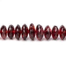 5-9mm Mozambique Garnet German Faceted Rondelle Beads 16 inch 133 pieces AA (ONLINE ORDER ONLY)