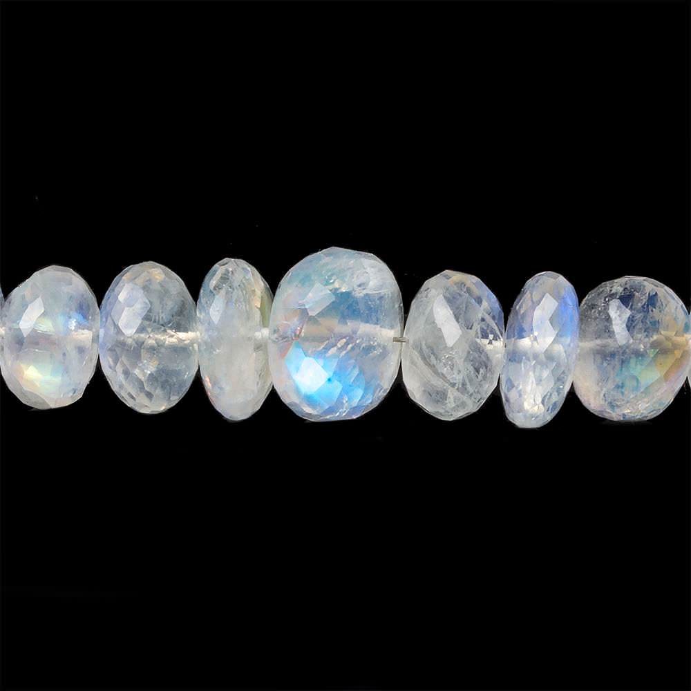 5-9mm Rainbow Moonstone Faceted Rondelle Beads 14 inch 94 pieces (ONLINE ORDER ONLY)