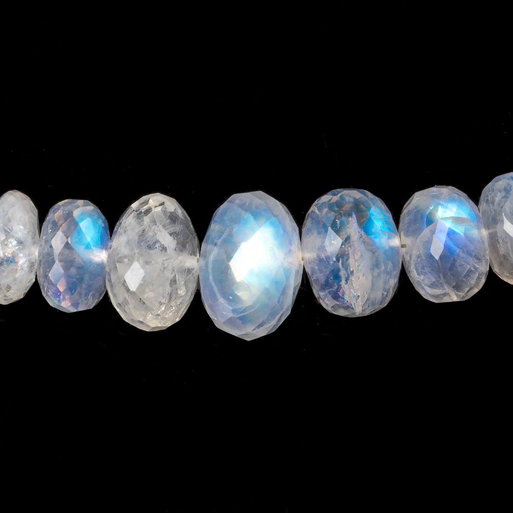5.5-9.5mm Rainbow Moonstone Faceted Rondelle Beads 18 inch 116 pieces (ONLINE ORDER ONLY)