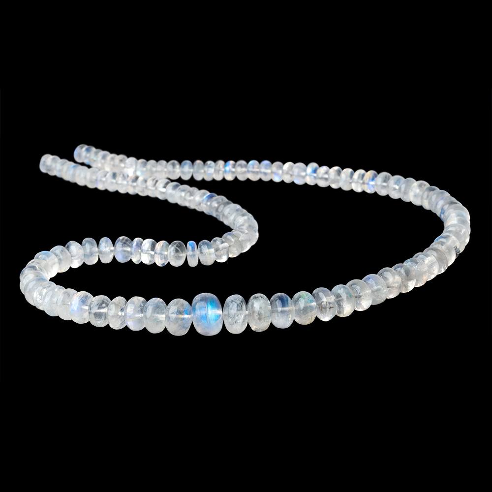 5-9mm Rainbow Moonstone Plain Rondelle Beads 18 inch 110 pieces (ONLINE ORDER ONLY)