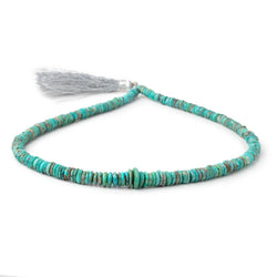 5-9mm Sleeping Beauty Turquoise Faceted Heishi Beads 16 inch 240 pieces AA (ONLINE ORDER ONLY)