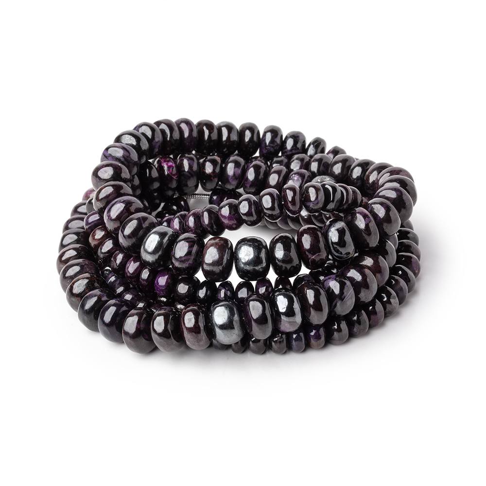 5-9mm Sugilite Plain Rondelle Beads 18 inch 103 pieces AA (ONLINE ORDER ONLY)