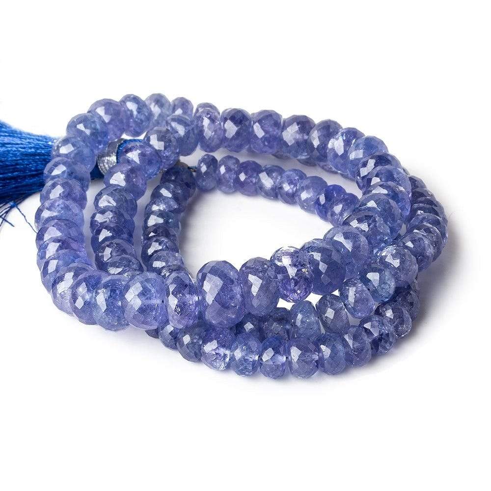 5-9mm Tanzanite Faceted Rondelles 17 inch 105 beads AA (ONLINE ORDER ONLY)