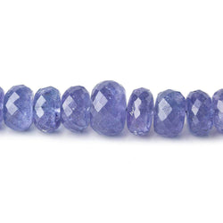5-9mm Tanzanite Faceted Rondelles 17 inch 105 beads AA (ONLINE ORDER ONLY)