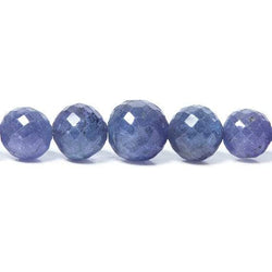 7-10mm Tanzanite faceted round Beads 16 inch 57 pieces (ONLINE ORDER ONLY)