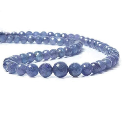 7-10mm Tanzanite faceted round Beads 16 inch 57 pieces (ONLINE ORDER ONLY)