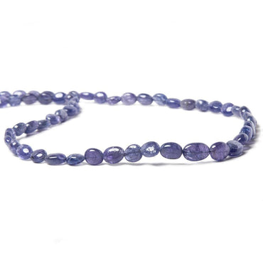 5-9mm Tanzanite Plain Oval Beads 16 inch 68 pieces (ONLINE ORDER ONLY)