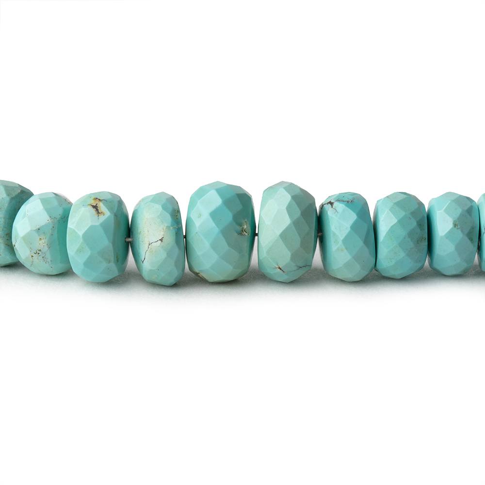 5-9mm Turquoise Faceted Rondelle beads 16 inch 109 pieces (ONLINE ORDER ONLY)